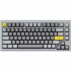 Акція на Клавиатура Keychron Q1 84 Key QMK Gateron Phantom Silver Hot-Swap RGB Knob Grey (Q1N5_KEYCHRON) від MOYO