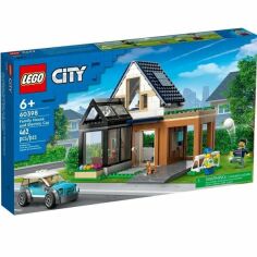 Акція на Конструктор LEGO City Семейный дом и электромобиль від MOYO