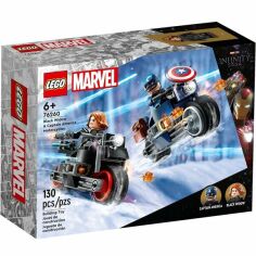 Акція на LEGO 76260 Marvel Мотоциклы Черной Вдовы и Капитана Америка від MOYO