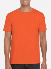 Акція на Футболка бавовняна довга чоловіча Gildan Softstyle GI64000OR L Orange від Rozetka