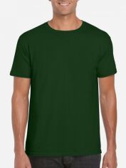 Акція на Футболка бавовняна довга чоловіча Gildan Softstyle GI64000FO 2XL Forest Green від Rozetka