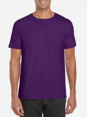 Акція на Футболка бавовняна довга чоловіча Gildan Softstyle GI64000PU 2XL Purple від Rozetka
