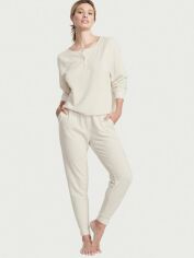 Акция на Піжама (кофта + штани) жіноча великих розмірів Victoria's Secret 203299399 2XL Молочна от Rozetka