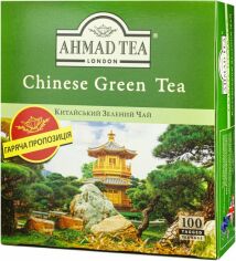Акция на Чай зелений пакетований Ahmad Tea Китайський 100 шт x 1.8 г от Rozetka