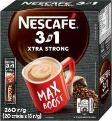 Акция на Напій кавовий NESCAFE 3-в-1 Xtra Strong розчинний у стіках 20 шт х 13 г от Rozetka