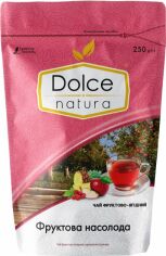 Акція на Чай фруктово-ягідний з ароматом троянди Dolce Natura Фруктова насолода 250 г від Rozetka