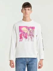 Акція на Лонгслів чоловічий Levi's 491236642 2XL Білий від Rozetka