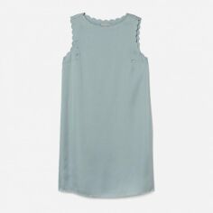 Акция на Сукня вечірня міні літня жіноча H&M 0976105 L Сіра з блакитним от Rozetka