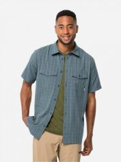 Акція на Сорочка чоловіча Jack Wolfskin Thompson Shirt Men 1401043-1286 L Сіра з блакитним від Rozetka