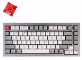 Акція на Клавиатура Keychron Q1 QMK HotSwappable Gateron Phantom Red RGB Knob ENGLISH Space Grey (Q1N1_Keychron) від MOYO