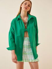 Акція на Сорочка Happiness DD00842 38 Dark green від Rozetka