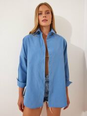 Акція на Сорочка Happiness DD00842 38 Indigo blue від Rozetka