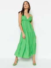 Акція на Сукня довга літня жіноча Trendyol TWOSS23EL00025 36 Green від Rozetka