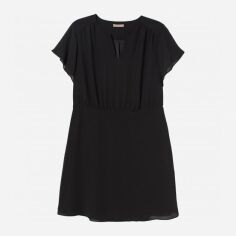 Акція на Плаття коротке літнє жіноче H&M XAZ211288NVRB 4XL Чорне від Rozetka