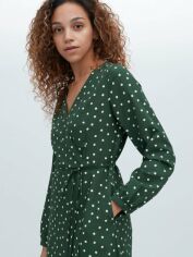 Акція на Сукня на запах міді жіноча Uniqlo 655961478 S Зелена від Rozetka