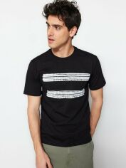 Акція на Футболка Trendyol TMNSS20TS0092 2XL Black від Rozetka