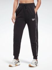 Акция на Спортивні штани на флісі жіночі Reebok Piping Pack Jogger HB4030 M Чорні от Rozetka