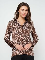Акція на Піжамна сорочка жіноча H&M 230673260-008 XS Бежево-леопардова (СА2000001963449) від Rozetka
