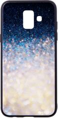 Акция на Панель Dengos Back Cover Glam для Samsung Galaxy J4 2018 (J400) Біло-синій калейдоскоп (DG-BC-GL-23) от Rozetka