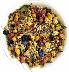 Акция на Композиція чаю трав'яного та плодово-ягідного Чайні шедеври Карпатський чай 250 г от Rozetka