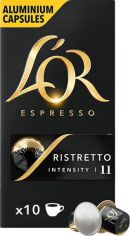 Акція на Кава мелена в алюмінієвих капсулах L'OR Espresso Ristretto 10 шт сумісні з Nespresso 100% Арабіка від Rozetka