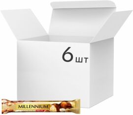 Акція на Упаковка шоколаду Millennium Double Nuts Чорний з начинкою та цільними лісовими горіхами 40 г х 14 шт від Rozetka