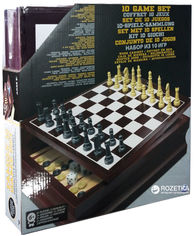 Акция на Набор в деревянной коробке Spin Master Games 10 классических игр (SM98376/6033153) от Rozetka