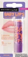 Акція на Захисний бальзам для губ Maybelline New York Baby Lips Персиковий поцілунок 4.4 г від Rozetka