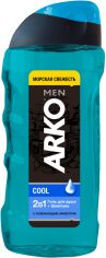 Акція на Гель для душу та шампунь Arko Men 2 in 1 Cool 260 мл від Rozetka