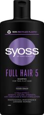 Акція на Шампунь SYOSS Full Hair 5 з тигровою травою для тонкого волосся без об'єму 440 мл від Rozetka