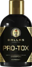 Акція на Шампунь для відновлення структури волосся Dallas Hair Pro-tox з колагеном і гіалуроновою кислотою 1 л від Rozetka
