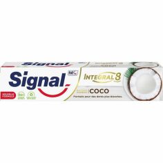 Акция на Отбеливающая зубная паста Signal Integral 8 Nature Elements с кокосом 75мл от MOYO