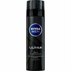 Акція на Пена для бритья Nivea Men Ultra с активированным углем 200мл від MOYO