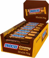 Акция на Упаковка батончиків Snickers Creamy 54.75 г х 32 шт. от Rozetka