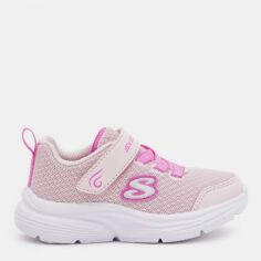 Акция на Дитячі кросівки для дівчинки Skechers Wavy Lites - Blissfully Free 303522N LTPK 26.5 Рожеві от Rozetka