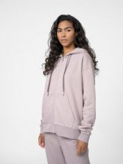 Акция на Толстовка на блискавці жіноча 4F Sweatshirt F248 4FSS23TSWSF248-83S XL Бежева от Rozetka