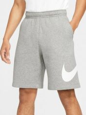 Акція на Шорти бавовняні чоловічі бавовняні довгі чоловічі Nike Sportswear Club Graphic BV2721-063 XL Сірі від Rozetka