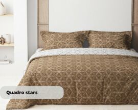 Акция на Комплект постільної білизни ТЕП Полуторний 150 x 215 см Happy Sleep Quadro Stars от Rozetka