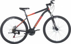 Акция на Велосипед TRINX M116 PRO 29" 19" 2022 Matt-Black-Red-Orange (M116Pro.19MBRO) + Велосипедні шкарпетки в подарунок от Rozetka