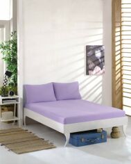 Акція на Простирадло трикотажне Good-Dream Lilac на резинці 180х190 від Rozetka