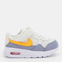 Акция на Дитячі кросівки для дівчинки Nike Air Max Sc (Tdv) CZ5361-116 22 (6C) Sail/Topaz Gold-Indigo Haze-White от Rozetka