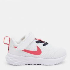 Акція на Дитячі кросівки для дівчинки Nike Revolution 6 Nn (Tdv) DD1094-101 23.5 (7C) White/Sea Coral-Gridiron-Laser Orange від Rozetka