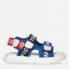 Акція на Сандалі дитячі Tommy Hilfiger Logo Velcro Sandal T1X2-32899-1590Y255 24 Royal/Blue/Red від Rozetka