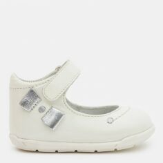 Акція на Дитячі шкіряні туфлі для дівчинки Bartek 61443/99N 19 12.5 см Білі від Rozetka