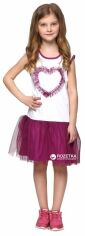 Акция на Дитяче літнє фатинове плаття для дівчинки Vidoli G-16096S 104 см Фіолетове от Rozetka