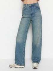 Акція на Джинси Baggy жіночі Trendyol TWOSS23JE00166 40 Сині від Rozetka