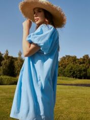 Акция на Сукня міні літня жіноча Gepur 42308 S Блакитна от Rozetka