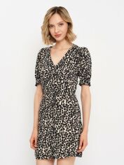 Акція на Сукня коротка літня жіноча H&M 032283 32 Леопардова від Rozetka