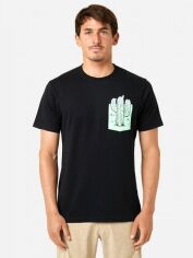 Акція на Футболка бавовняна довга чоловіча Rip Curl Inda Pocket Tee 044MTE-90 S Чорна від Rozetka