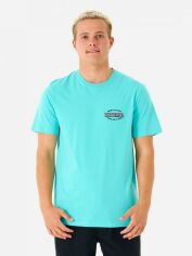 Акція на Футболка бавовняна довга чоловіча Rip Curl Slasher Tee 04KMTE-46 S Блакитна від Rozetka